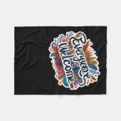 Iedereen is welkom Sticker Fleece Deken (Voorkant (Horizontaal))