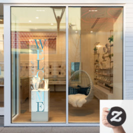 Iedereen is welkome winkeldecor raamsticker