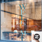 Iedereen is welkome winkeldecor raamsticker (Cafe Raam)