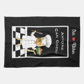 Iedereen kan Cook! All-Black keukenhanddoek (Horizontaal)