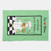 Iedereen kan Cook! All-Green Kitchen Towel Theedoek (Horizontaal)