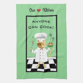 Iedereen kan Cook! All-Green Kitchen Towel Theedoek