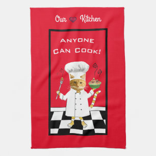 Iedereen kan Cook! All-Red Kitchen Towel Theedoek