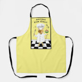 Iedereen kan Cook! Geel Kat Schort (medium) (Voorkant)