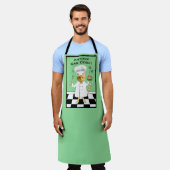 Iedereen kan Cook! Groen Kat Schort (groot) (Gedragen)