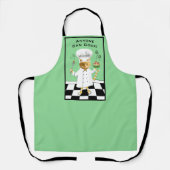 Iedereen kan Cook! Groen Kat Schort (groot) (Voorkant)