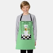 Iedereen kan Cook! Groen Kat Schort (klein) (Gedragen)