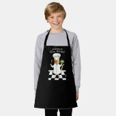 Iedereen kan Cook! Kinderen Black Kat Apron Schort (Gedragen)