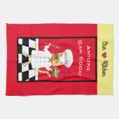 Iedereen kan Cook! Red Kitchen Towel Theedoek (Horizontaal)