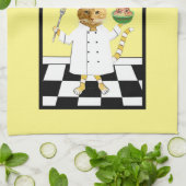 Iedereen kan Cook! Yellow Kitchen Towel Theedoek (Gevouwen)