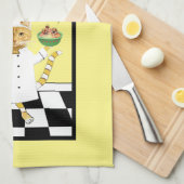 Iedereen kan Cook! Yellow Kitchen Towel Theedoek (Quarter Fold)
