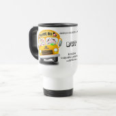 Iedereen kan een auto besturen reisbeker (Voorkant links)