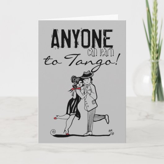 Iedereen kan tango leren kaart (Voorkant)