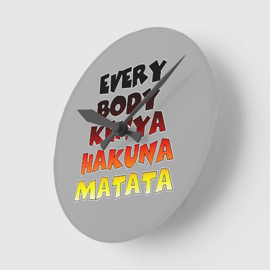Iedereen Kenia Hakuna Matata Ronde Klok (Hoek)