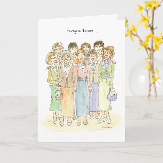 Iedereen kent vrienden kaart (Gele Bloem)