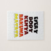 Iedereen Kenya Hakuna Matata Legpuzzel (Horizontaal)