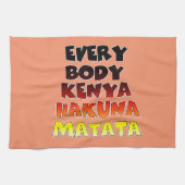 Iedereen Kenya Hakuna Matata Theedoek (Horizontaal)