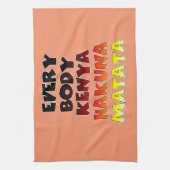 Iedereen Kenya Hakuna Matata Theedoek (Verticaal)