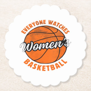 Iedereen kijkt naar Women's Sports Classic Kartonnen Onderzetters