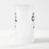 Iedereen koelt $24,95 Frosted Glass Stein Matglas Bierpul (Center)