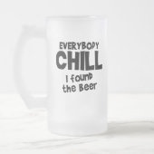 Iedereen koelt $24,95 Frosted Glass Stein Matglas Bierpul (Links)