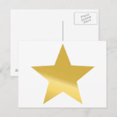 Iedereen krijgt een gouden ster briefkaart (Voorkant / Achterkant)