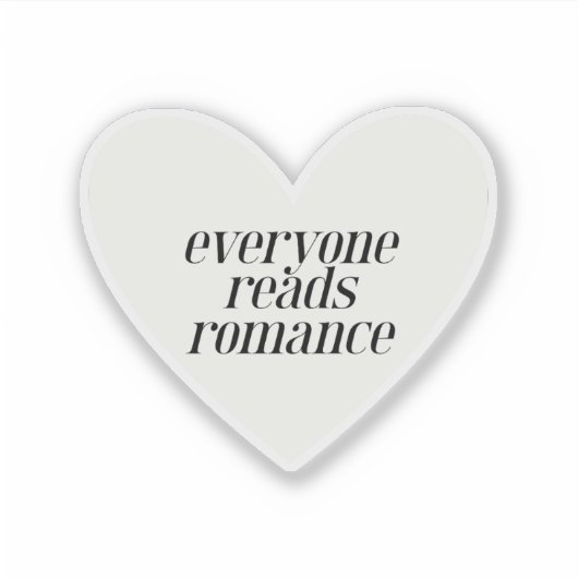 Iedereen leest Romance Sticker (Voorkant)