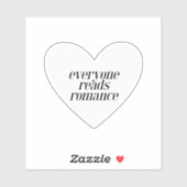 Iedereen leest Romance Sticker (Vel)