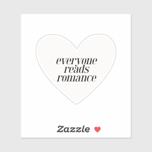 Iedereen leest Romance Sticker (Vel)