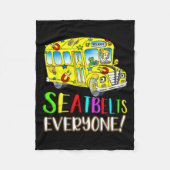 Iedereen Leuk Magic School Bus Driver Job Pride Fleece Deken (Voorkant)