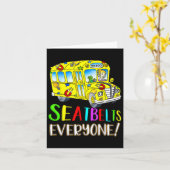 Iedereen Leuk Magic School Bus Driver Job Pride Kaart (Gele Bloem)