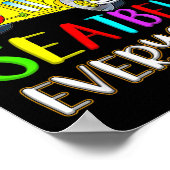 Iedereen Leuk Magic School Bus Driver Job Pride Poster (Hoek)