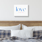 Iedereen Liefde Typografie Canvas Afdruk (Insitu (Slaapkamer))