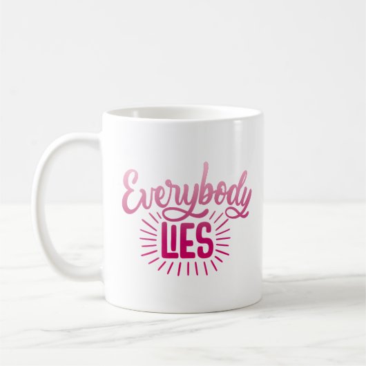 Iedereen liegt koffiemok (Links)