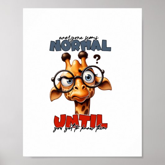 Iedereen lijkt normaal totdat je ze leert kennen poster (Voorkant)