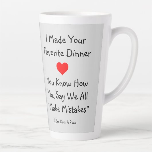 Iedereen maakt een latte rots van Zazz_it L Latte Mok (Rechts)