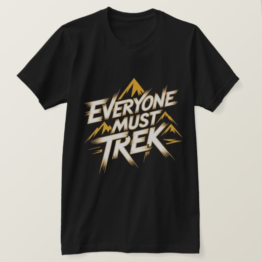 Iedereen Moet Trek Berg Logo  T-shirt (Design voorkant)