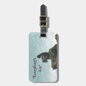 "IEDEREEN, MON", CARIBISSCENE BAGAGELABEL (Voorkant verticaal)