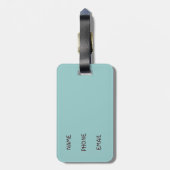 "IEDEREEN, MON", CARIBISSCENE BAGAGELABEL (Achterkant verticaal)