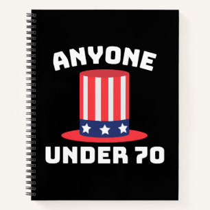 Iedereen onder de 70 voor de Amerikaanse president Notitieboek