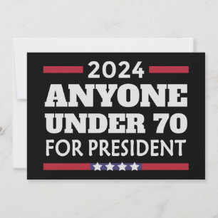Iedereen onder de 70 voor President 2024 Kaart