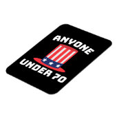 Iedereen Onder de 70 voor US President 2024 Grappi Magneet (Linkerzijde)