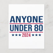 Iedereen onder de 80 2024 Grappig President (Achterkant)