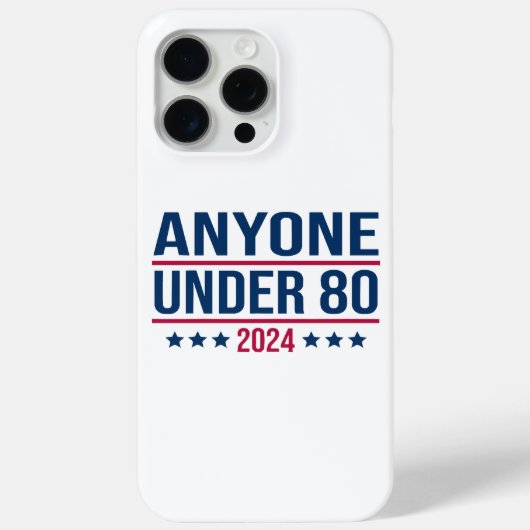 Iedereen onder de 80 2024 Grappig President Case-Mate iPhone Case (Achterkant)