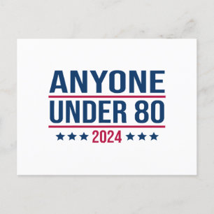 Iedereen onder de 80 2024 Grappig President Feestdagenkaart