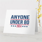 Iedereen onder de 80 2024 Grappig President Kaart (Gele Bloem)