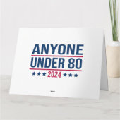 Iedereen onder de 80 2024 Grappig President Kaart (Achterkant)