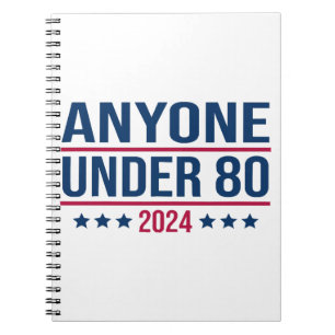 Iedereen onder de 80 2024 Grappig President Notitieboek