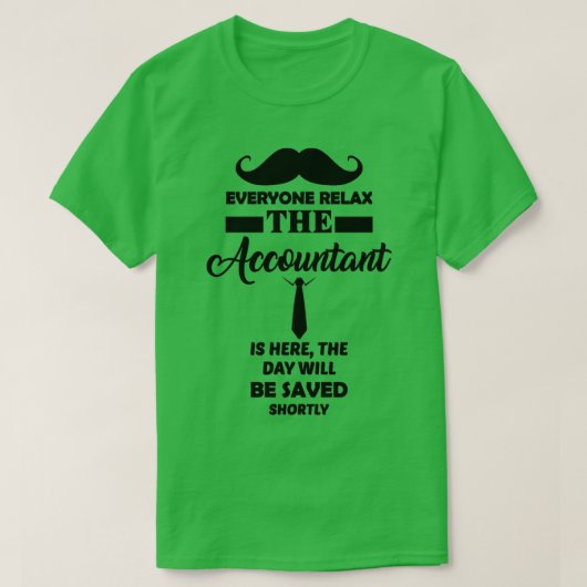 Iedereen onthult dat de Acoountnat hier is grappig T-shirt (Design voorkant)