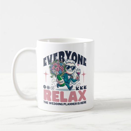 Iedereen ontspant koffiemok (Links)